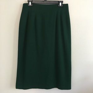 VTG SAVANNAH WOOL Green midi skirt